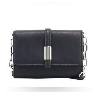 Alfani Bangle Wallet on a String Crossbody Black